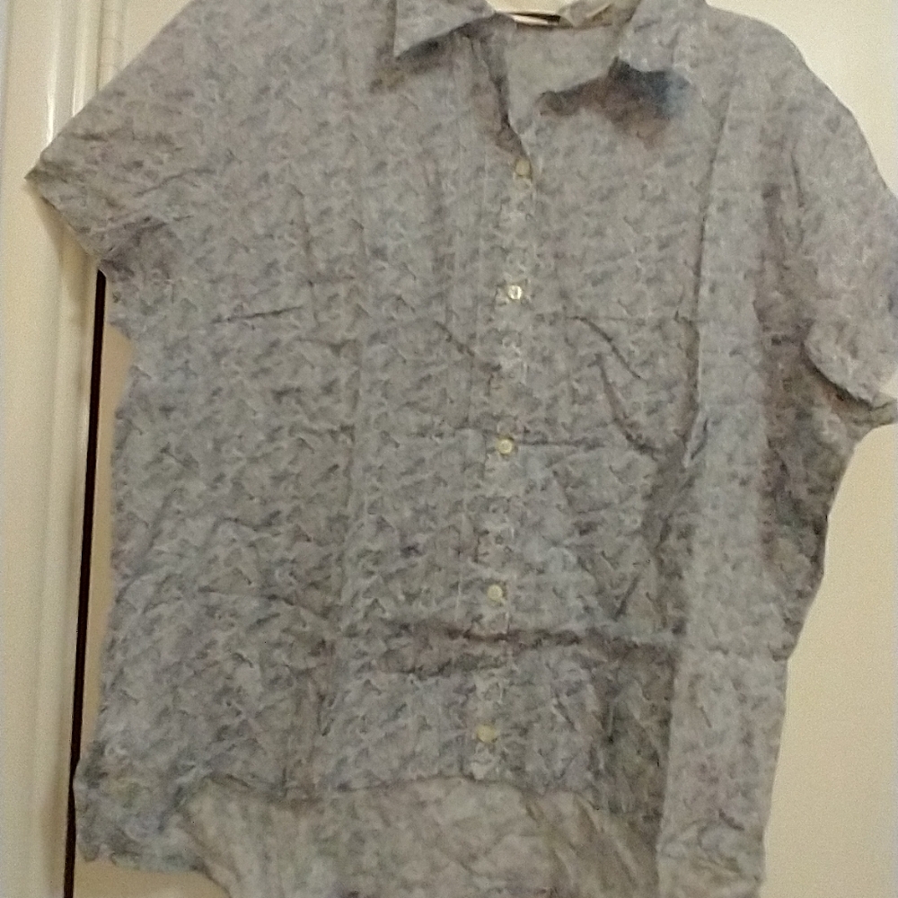 Eddie Bauer shirt sleeve floral shirt